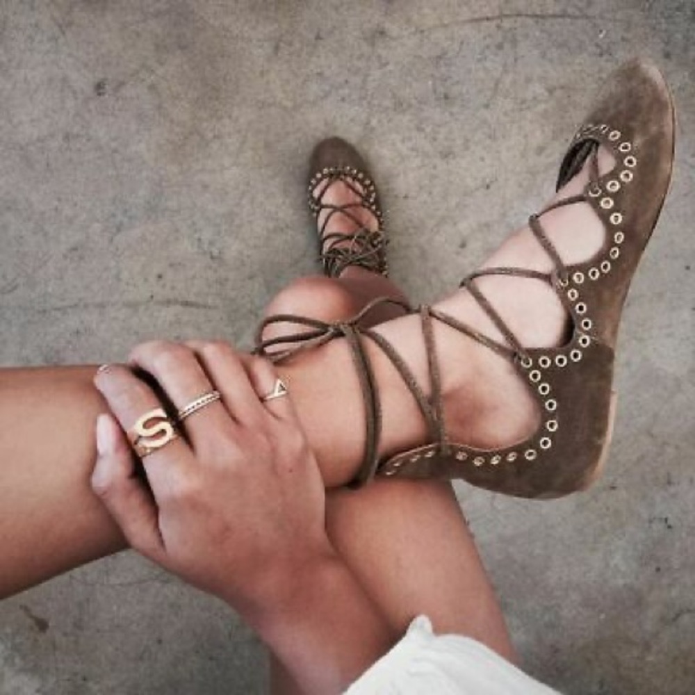 Isabel Marant Eyelet “Leo” Ballet Flats